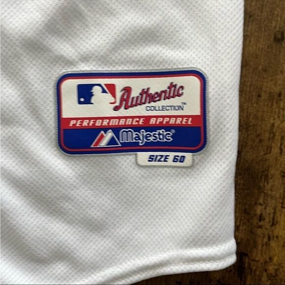Atlanta Braves Majestic White and Red Baseball Jerseys - Picture 3 of 8